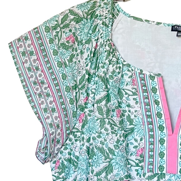 Talbots Voile Fit & Flare Dress Pretty Primrose  Size 14W - Picture 5 of 12